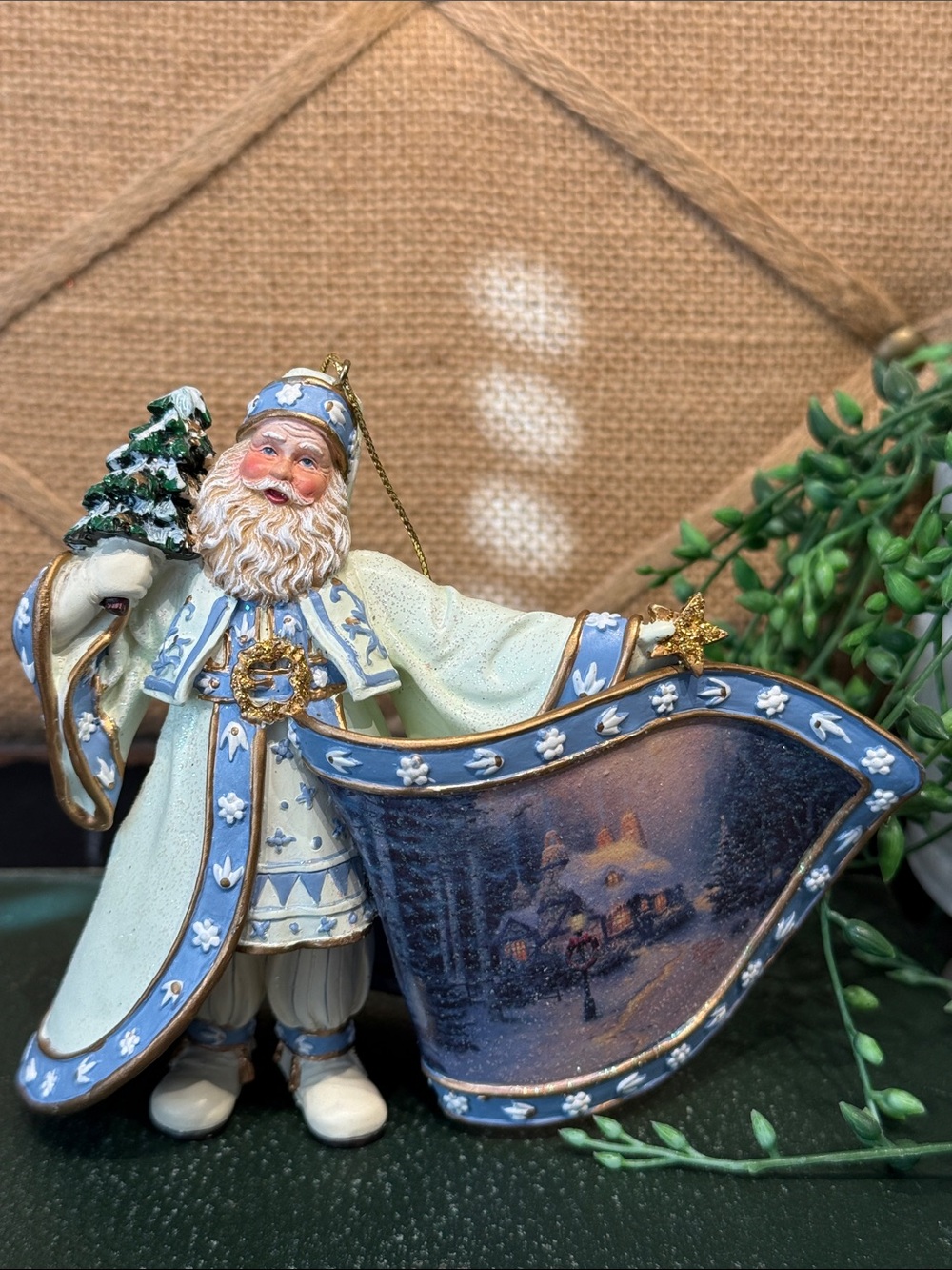 Ashton Drake Santa Holiday Ornament